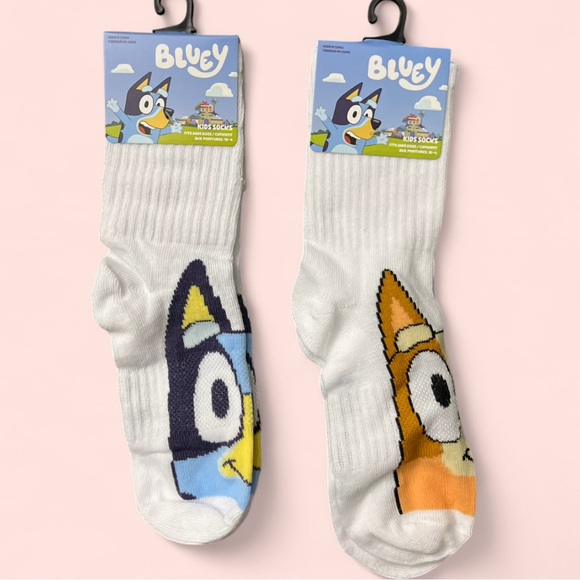 Bluey & Bingo Children’s Kids Youth Crew Socks. Brand New! - Picture 1 of 5
